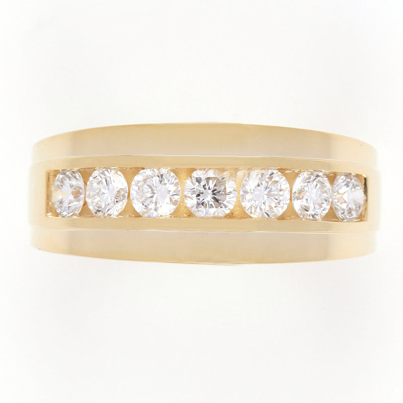 Yellow Gold Mens Engagement Bang