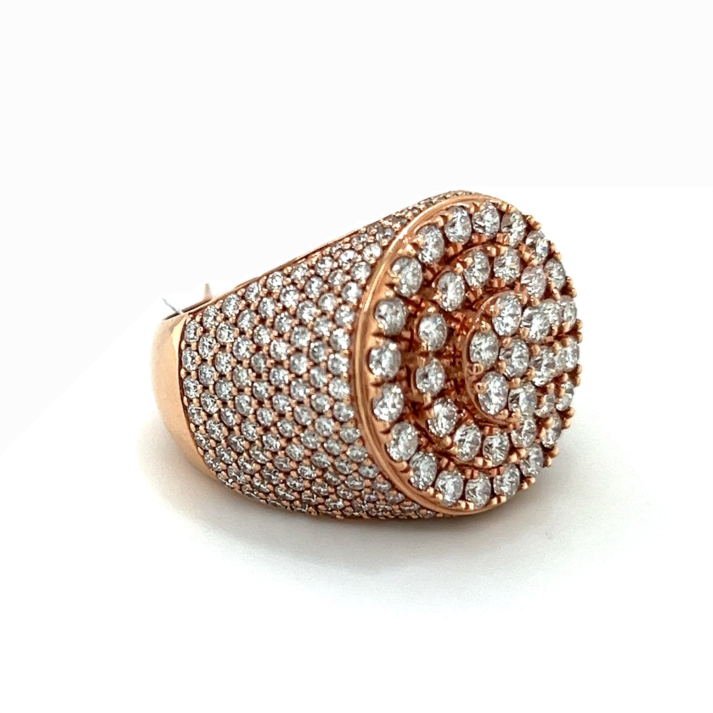 Rose Round Diamond Ring