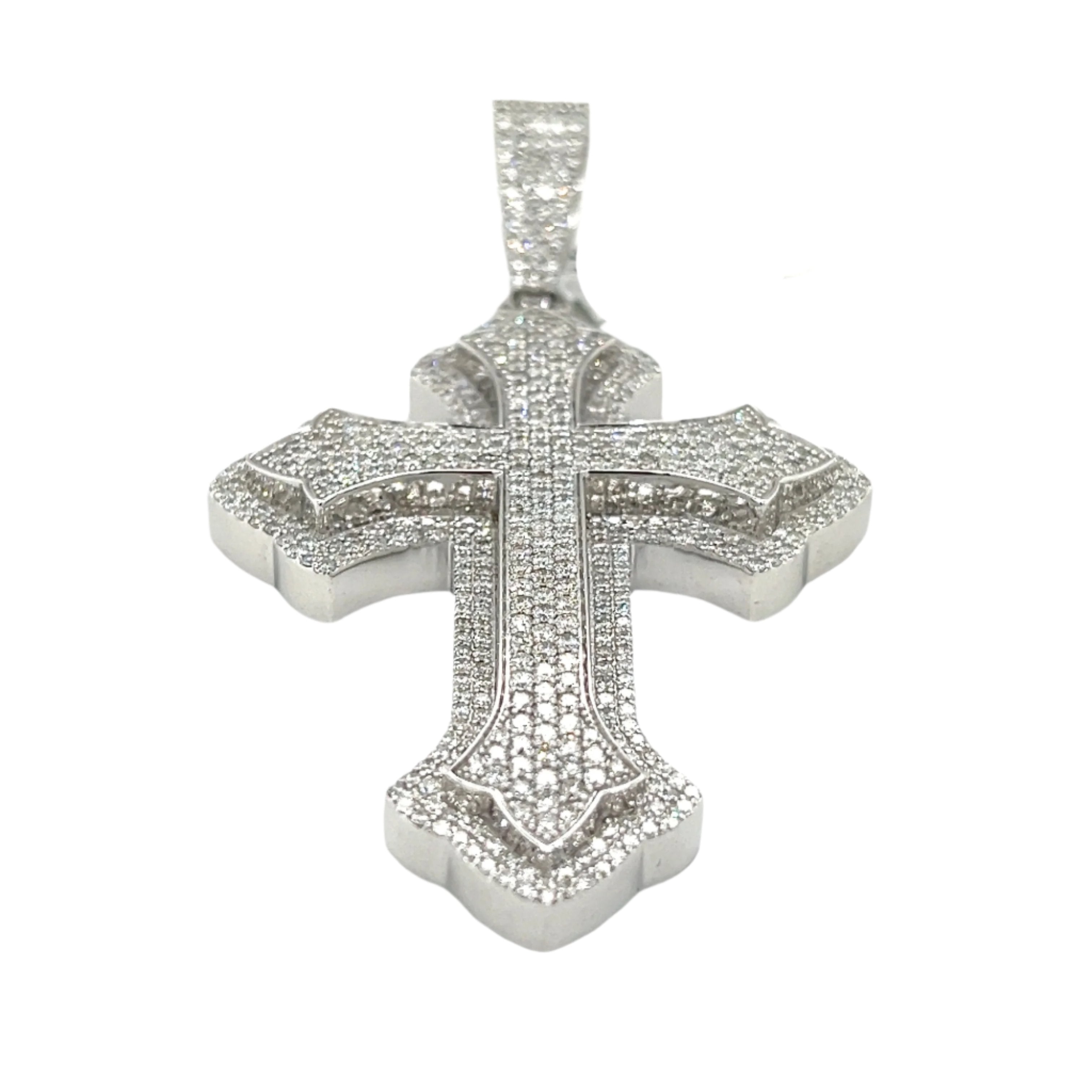 Chrome Heart Cross Pendant