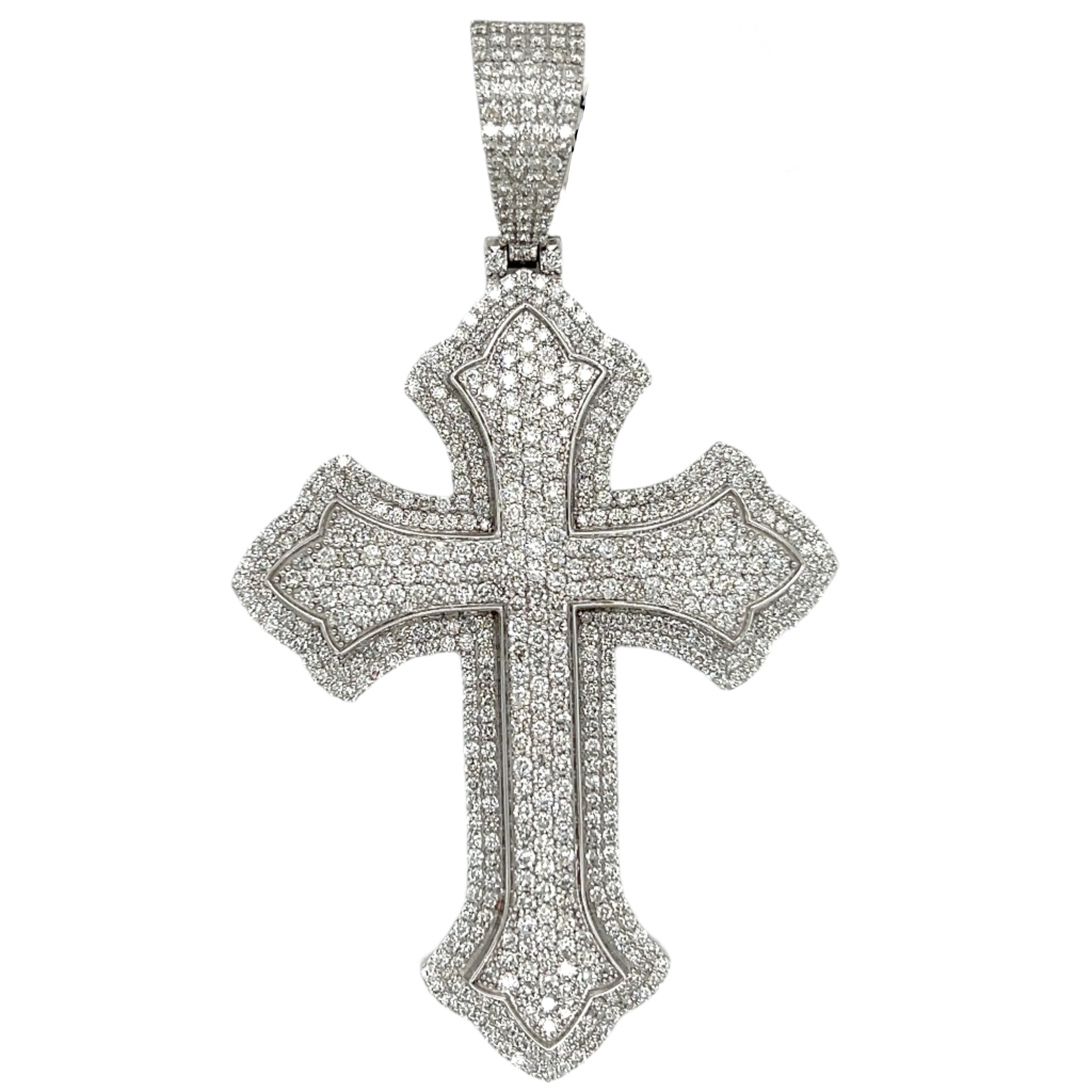 Chrome Heart Cross Pendant