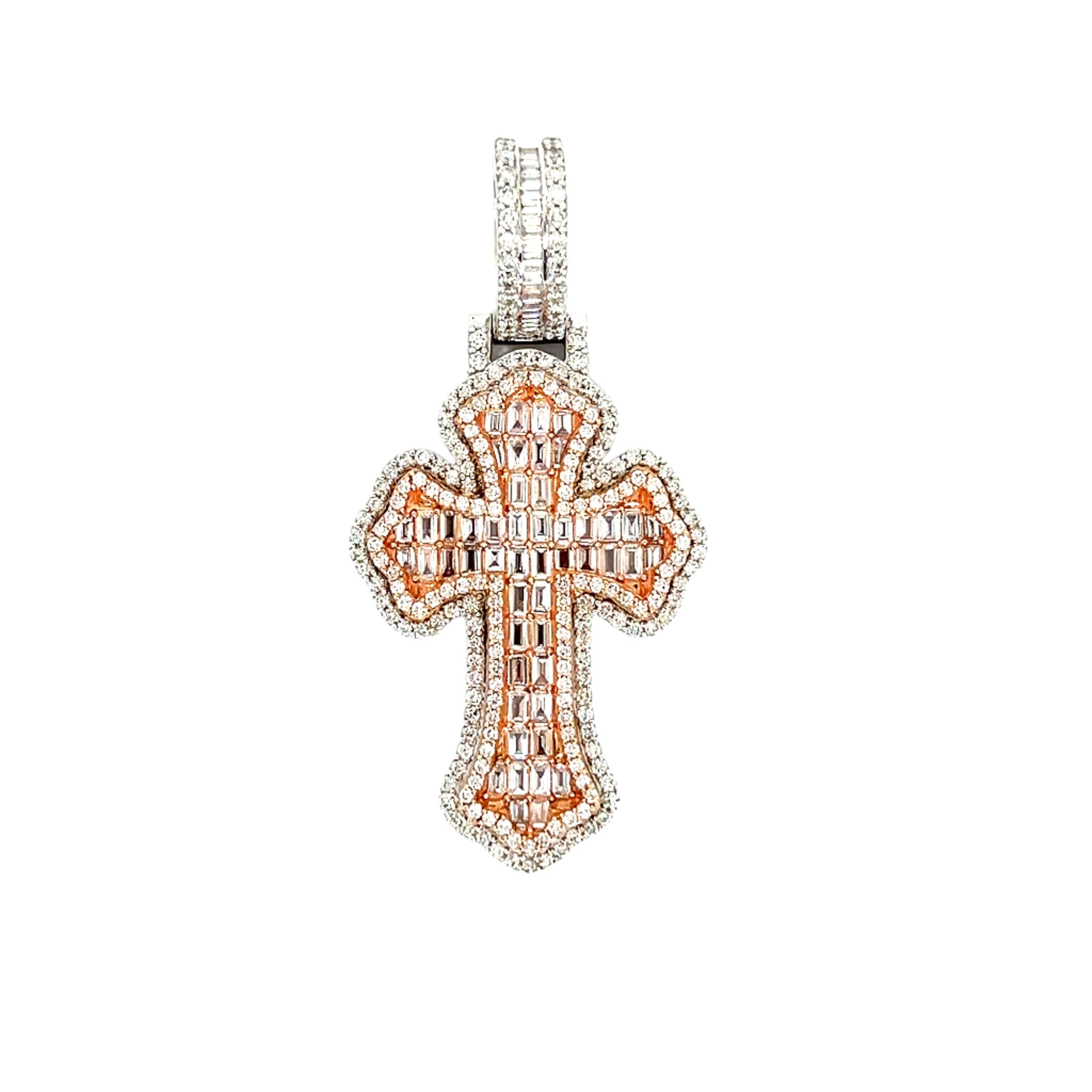 Baguette Cross Pendant